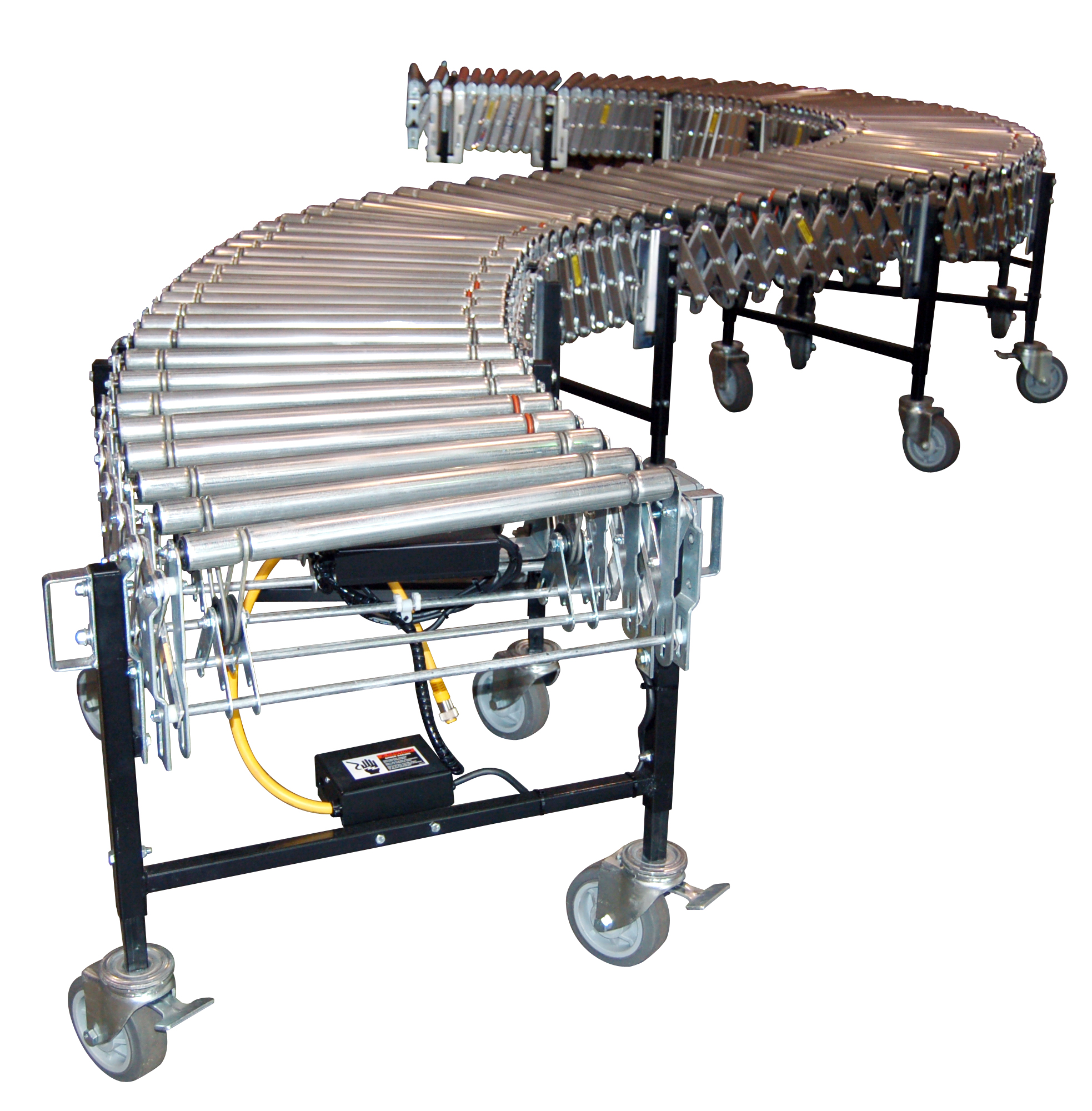 FMH flexible powered conveyors make loading and unloading easy and