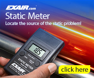 EXAIR digital static meter finds the most troublesome process areas