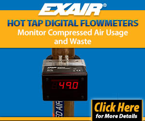 Hot Tap digital flowmeters by EXAIR remove pressure from piping