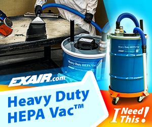 EXAIR’s Heavy Duty HEPA Vac: Power and precision combined with free Vac-u-Gun offer